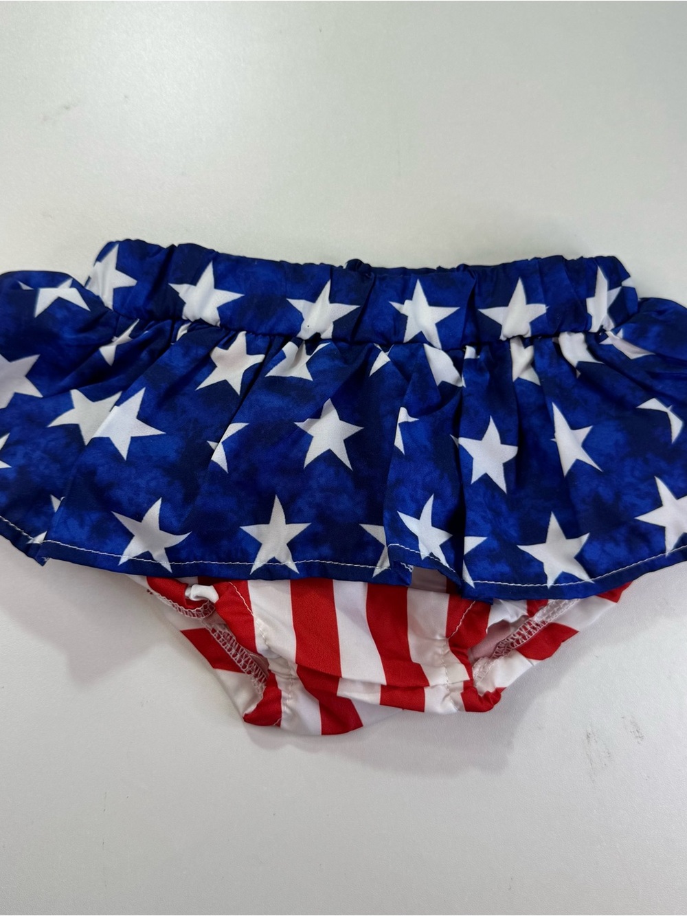 Flag Baby Skirt Bloomers 3-6M (70) Red White Blue Memorial Day 4th of July
